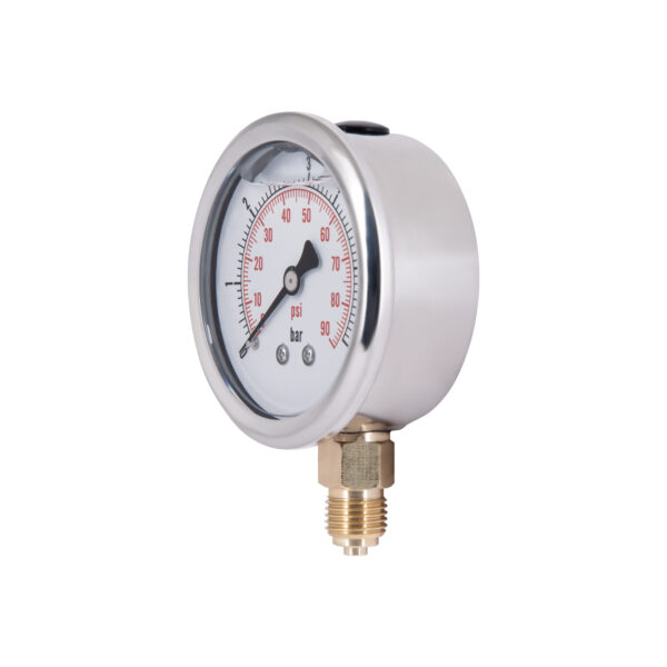 Манометр із гліцерином Thermo Alliancе Forte 6 бар, 1/4"З, нижнє підключення TAF170G6B Манометр із гліцерином Thermo Alliancе Forte 6 бар, 1/4"З, нижнє підключення TAF170G6B