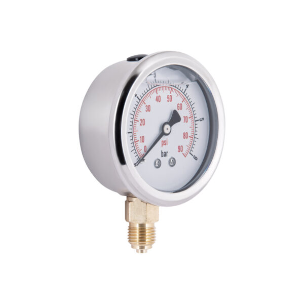 Манометр із гліцерином Thermo Alliancе Forte 6 бар, 1/4"З, нижнє підключення TAF170G6B Манометр із гліцерином Thermo Alliancе Forte 6 бар, 1/4"З, нижнє підключення TAF170G6B