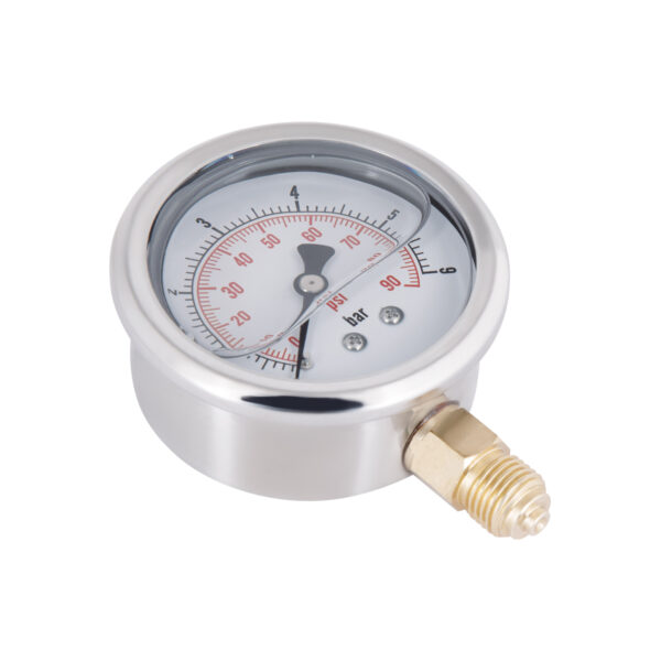 Манометр із гліцерином Thermo Alliancе Forte 6 бар, 1/4"З, нижнє підключення TAF170G6B Манометр із гліцерином Thermo Alliancе Forte 6 бар, 1/4"З, нижнє підключення TAF170G6B