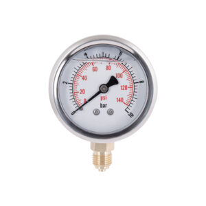 Манометр із гліцерином Thermo Alliancе Forte 10 бар, 1/4"З, нижнє підключення TAF170G10B