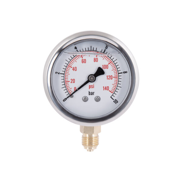 Манометр із гліцерином Thermo Alliancе Forte 10 бар, 1/4"З, нижнє підключення TAF170G10B Манометр із гліцерином Thermo Alliancе Forte 10 бар, 1/4"З, нижнє підключення TAF170G10B