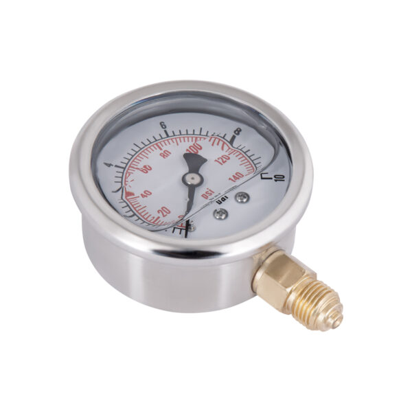 Манометр із гліцерином Thermo Alliancе Forte 10 бар, 1/4"З, нижнє підключення TAF170G10B Манометр із гліцерином Thermo Alliancе Forte 10 бар, 1/4"З, нижнє підключення TAF170G10B