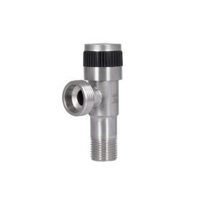 Кран кутовий Thermo Alliance Standart 1/2"Зх3/4"З нерж., з керам. буксою TAS345W1520SS