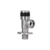 Кран кутовий Thermo Alliance Standart 1/2"Зх3/4"З нерж., з керам. буксою TAS345W1520SS Кран кутовий Thermo Alliance Standart 1/2"Зх3/4"З нерж., з керам. буксою TAS345W1520SS