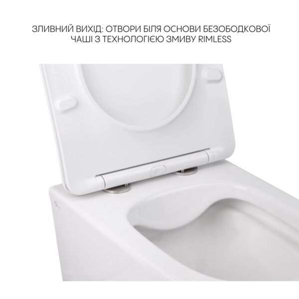 Комплект Qtap Swan 2 в 1: унітаз підвісний Rimless + біде підвісне