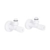 Комплект кранів Thermo Alliance Standart 1/2" З для рушникосушарки кутовий білий SF395W15W