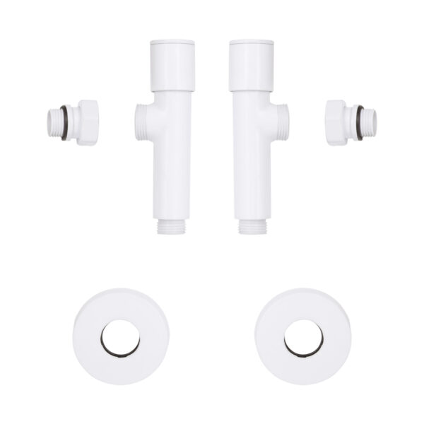 Комплект кранів Thermo Alliance Standart 1/2" З для рушникосушарки кутовий білий SF395W15W