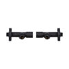 Комплект кранів Thermo Alliance Standart 1/2" З для рушникосушарки кутовий чорний SF395W15B