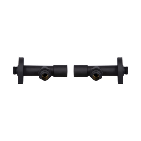 Комплект кранів Thermo Alliance Standart 1/2" З для рушникосушарки кутовий чорний SF395W15B