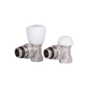 Комплект радіаторних кранів Thermo Alliance Standart 1/2" ВН кутовий TAS232W15 Комплект радіаторних кранів Thermo Alliance Standart 1/2" ВН кутовий TAS232W15