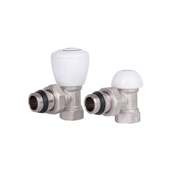Комплект радіаторних кранів Thermo Alliance Standart 1/2" ВН кутовий TAS232W15 Комплект радіаторних кранів Thermo Alliance Standart 1/2" ВН кутовий TAS232W15