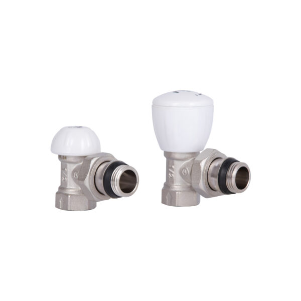Комплект радіаторних кранів Thermo Alliance Standart 1/2" ВН кутовий TAS232W15 Комплект радіаторних кранів Thermo Alliance Standart 1/2" ВН кутовий TAS232W15