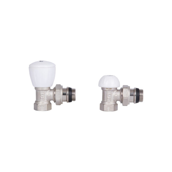 Комплект радіаторних кранів Thermo Alliance Standart 1/2" ВН кутовий TAS232W15 Комплект радіаторних кранів Thermo Alliance Standart 1/2" ВН кутовий TAS232W15