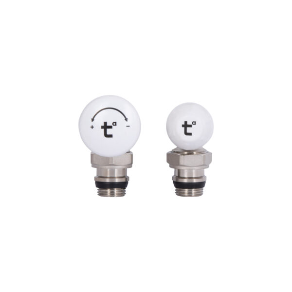 Комплект радіаторних кранів Thermo Alliance Standart 1/2" ВН кутовий TAS232W15 Комплект радіаторних кранів Thermo Alliance Standart 1/2" ВН кутовий TAS232W15