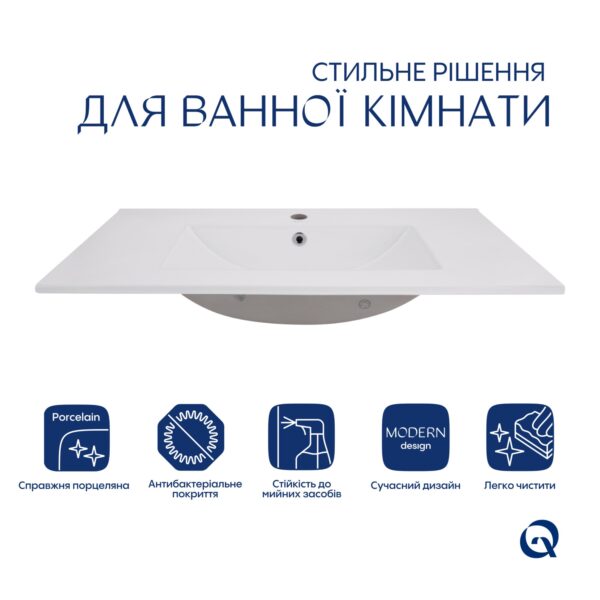Раковина Qtap Albatross 820х460х180 White QT01113080CW1 Раковина Qtap Albatross 820х460х180 White QT01113080CW1