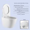 Готове рішення Qtap для ванної кімнати: підвісний унітаз Robin Ultra Quiet 520x365x365 + комплект інсталяції Nest 4 в 1 (квадратна Готове рішення Qtap для ванної кімнати: підвісний унітаз Robin Ultra Quiet 520x365x365 + комплект інсталяції Nest 4 в 1 (квадратна