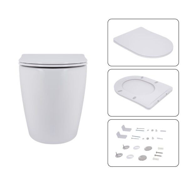 Готовое решение Qtap для ванной комнаты: подвесной унитаз Robin Ultra Quiet 520x365x365 + комплект инсталляции Nest 4 в 1 (круглая Готове рішення Qtap для ванної кімнати: підвісний унітаз Robin Ultra Quiet 520x365x365 + комплект інсталяції Nest 4 в 1 (кругла
