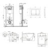 Готовое решение Qtap для ванной комнаты: подвесной унитаз Tern Ultra Quiet 525x345x360 + комплект инсталляции Nest 4 в 1 (квадратный Готове рішення Qtap для ванної кімнати: підвісний унітаз Tern Ultra Quiet 525x345x360 + комплект інсталяції Nest 4 в 1 (квадратна