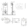 Готовое решение Qtap для ванной комнаты: подвесной унитаз Tern Ultra Quiet 525x345x360 + комплект инсталляции Nest 4 в 1 (кругла Готове рішення Qtap для ванної кімнати: підвісний унітаз Tern Ultra Quiet 525x345x360 + комплект інсталяції Nest 4 в 1 (кругла
