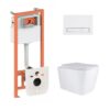 Готовое решение Qtap для ванной комнаты: подвесной унитаз Tern Ultra Quiet 525x345x360 + комплект инсталляции Nest 4 в 1 (линейная Готове рішення Qtap для ванної кімнати: підвісний унітаз Tern Ultra Quiet 525x345x360 + комплект інсталяції Nest 4 в 1 (лінійна
