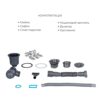Комплект Lidz Handmade H6350R Мойка для кухни интегрированная крыло справа Brushed в комплекте с дозатором + Lidz K01G Корзина для Комплект Lidz Handmade H6350R Мийка для кухні інтегрована крило зправа Brushed у комплекті з дозатором + Lidz K01G Корзина для