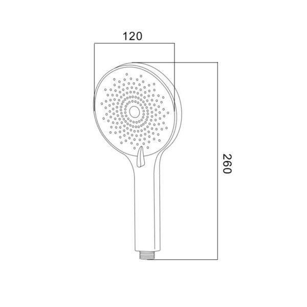 Лейка для ручного душа Lidz Niagara 32 120 мм округлая LDNIA32CRM47554 Chrome Лійка для ручного душу Lidz Niagara 32 120 мм округла LDNIA32CRM47554 Chrome