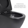 Комплект Qtap Robin Matt Black 2 в 1: унітаз підвісний Ultra Quiet QT13332381АSMB + біде підвісне QT1355046FMB Комплект Qtap Robin Matt Black 2 в 1: унітаз підвісний Ultra Quiet QT13332381АSMB + біде підвісне QT1355046FMB