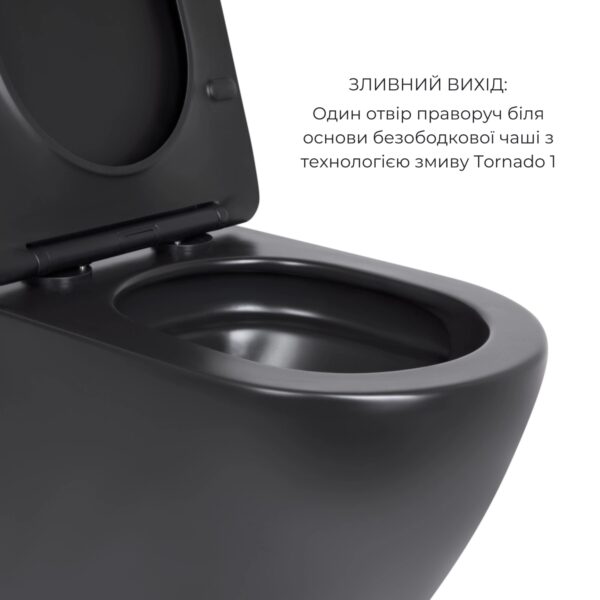 Комплект Qtap Robin Matt Black 2 в 1: унітаз підвісний Ultra Quiet QT13332381АSMB + біде підвісне QT1355046FMB Комплект Qtap Robin Matt Black 2 в 1: унітаз підвісний Ultra Quiet QT13332381АSMB + біде підвісне QT1355046FMB