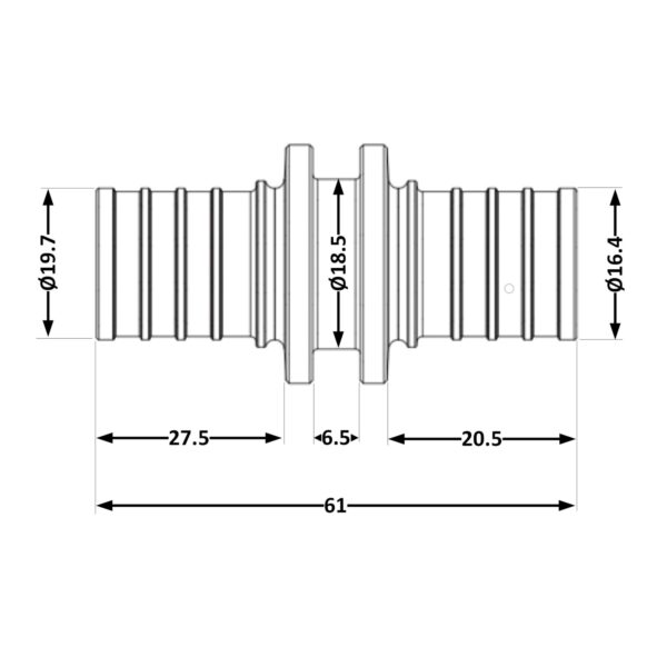 Перехідник під натяжну гільзу Icma №1032 d20х2,8-25х3,5 851032GXGW05 Перехідник під натяжну гільзу Icma №1032 d20х2,8-25х3,5 851032GXGW05