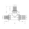 Трійник натяжний Icma №1039 d20х25х20 851039GWGXGW05 Трійник натяжний Icma №1039 d20х25х20 851039GWGXGW05