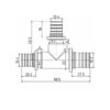 Трійник натяжний Icma №1039 d25х16х20 851039GXBOGW05 Трійник натяжний Icma №1039 d25х16х20 851039GXBOGW05