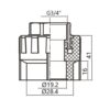 Муфта PPR Thermo Alliance 20х3/4" ВР