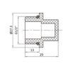 Заглушка PPR Thermo Alliance з різьбою 20х1/2" ЗР Заглушка PPR Thermo Alliance з різьбою 20х1/2" ЗР