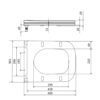 Сидіння для унітаза підлогового (Aries) 445×360×30 мм, White, з мікроліфтом? Slim Duroplast, Quick Release QT03228302W3 Qtap
