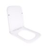 Сидіння для унітаза підлогового (Aries) 445×360×30 мм, White, з мікроліфтом? Slim Duroplast, Quick Release QT03228302W3 Qtap