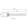 ТЕН з термостатом Galmet GE, 2 кВт, 230 В - 6/4" (1 1/2") (200 л) (41020011) ТЕН з термостатом Galmet GE, 2 кВт, 230 В - 6/4" (1 1/2") (200 л) (41020011)