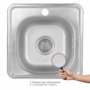 Кухонна мийка Brinex 3838 0,6 мм Satin (BRIN3835SAT06) Кухонна мийка Brinex 3838 0,6 мм Satin (BRIN3835SAT06)