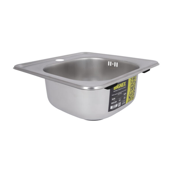 Кухонна мийка Brinex 3838 0,6 мм Satin (BRIN3835SAT06) Кухонна мийка Brinex 3838 0,6 мм Satin (BRIN3835SAT06)