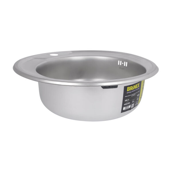 Кухонна мийка Brinex 490-A 0,6 мм Satin (BRIN490SAT06) Кухонна мийка Brinex 490-A 0,6 мм Satin (BRIN490SAT06)