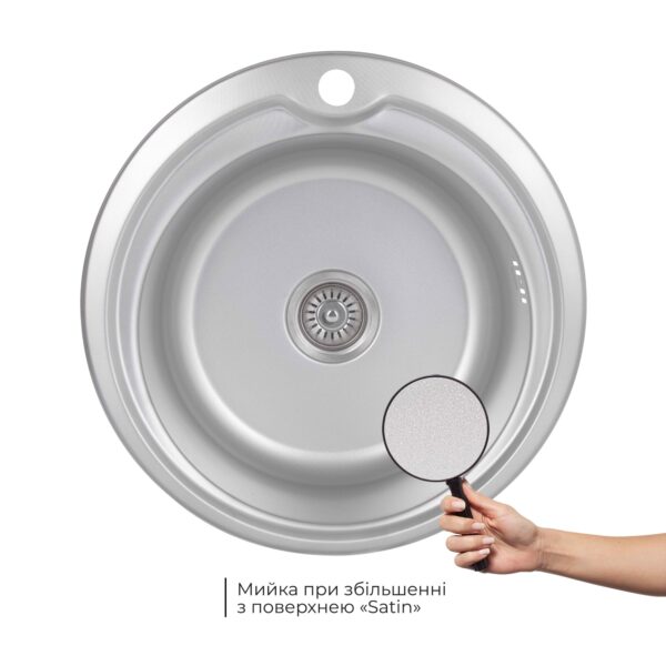 Кухонна мийка Brinex 510-D 0,8 мм Micro Decor (BRIN510MDEC08) Кухонна мийка Brinex 510-D 0,8 мм Micro Decor (BRIN510MDEC08)