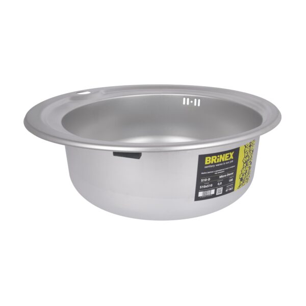 Кухонна мийка Brinex 510-D 0,8 мм Micro Decor (BRIN510MDEC08) Кухонна мийка Brinex 510-D 0,8 мм Micro Decor (BRIN510MDEC08)