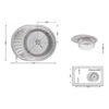 Кухонна мийка Brinex 5745 0,8 мм Satin (BRIN5745SAT08)