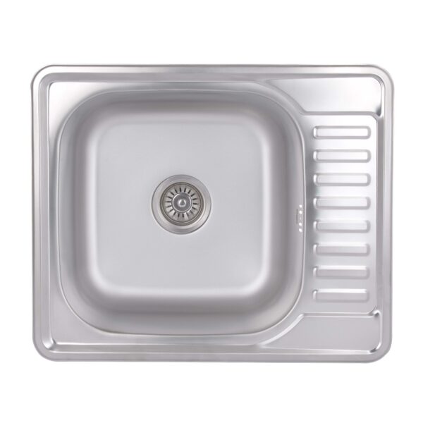 Кухонна мийка Brinex 5848 0,8 мм Satin (BRIN5848SAT08)