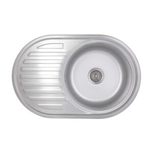 Кухонна мийка Brinex 7750 0,8 мм Satin (BRIN7750SAT08) Кухонна мийка Brinex 7750 0,8 мм Satin (BRIN7750SAT08)
