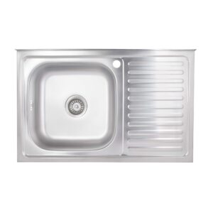 Кухонна мийка Brinex 5080-L 0,6 мм Satin (BRIN5080LSAT06) Кухонна мийка Brinex 5080-L 0,6 мм Satin (BRIN5080LSAT06)