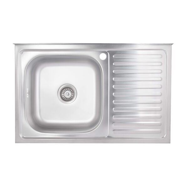 Кухонна мийка Brinex 5080-L 0,6 мм Satin (BRIN5080LSAT06) Кухонна мийка Brinex 5080-L 0,6 мм Satin (BRIN5080LSAT06)