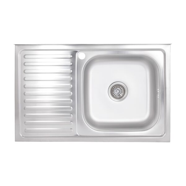 Кухонна мийка Brinex 5080-R 0,6 мм Satin (BRIN5080RSAT06)