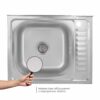Кухонна мийка Brinex 6050-L 0,6 мм Satin (BRIN6050LSAT06)