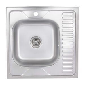 Кухонна мийка Brinex 6060-L 0,6 мм Satin (BRIN6060LSAT06) Кухонна мийка Brinex 6060-L 0,6 мм Satin (BRIN6060LSAT06)