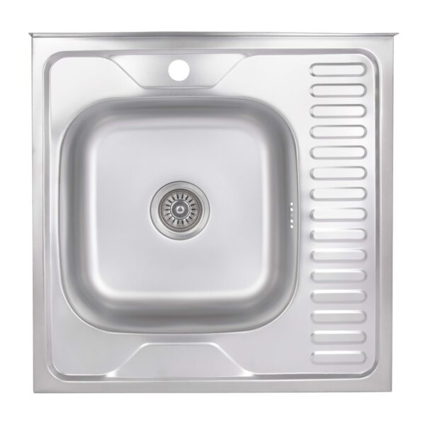 Кухонна мийка Brinex 6060-L 0,6 мм Satin (BRIN6060LSAT06) Кухонна мийка Brinex 6060-L 0,6 мм Satin (BRIN6060LSAT06)